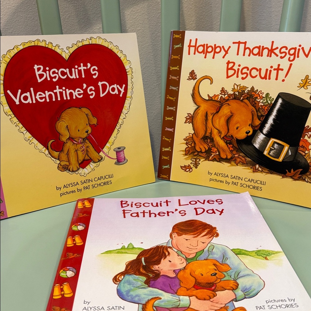Trio of Biscuit Books- Thanksgiving, Valentine’s and Fathers Day